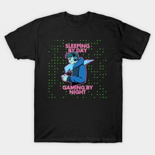 Sleeping By Day Gaming By Night T-Shirt